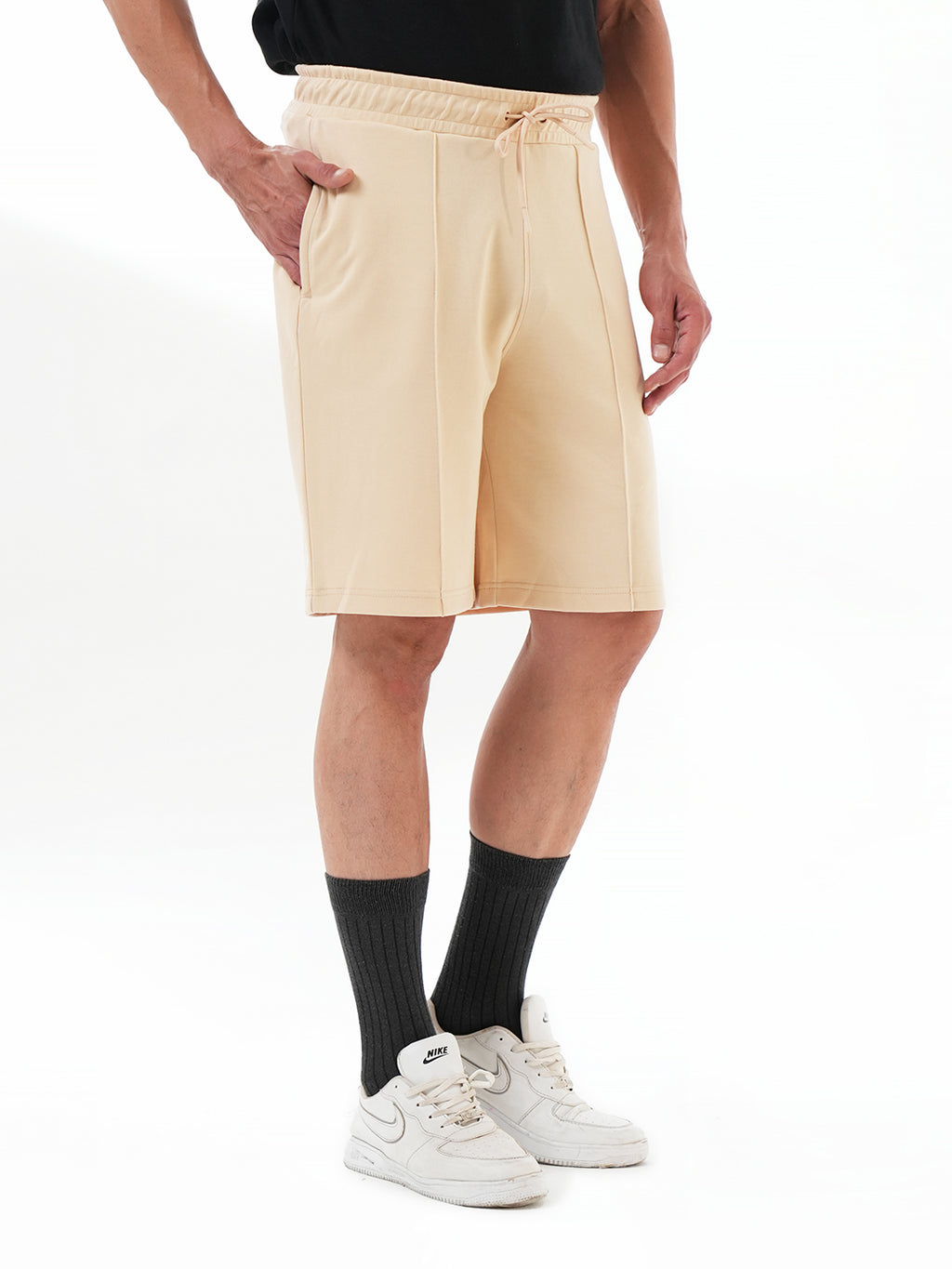 Beige Shorts for Men – Stylish Gym & Casual Wear