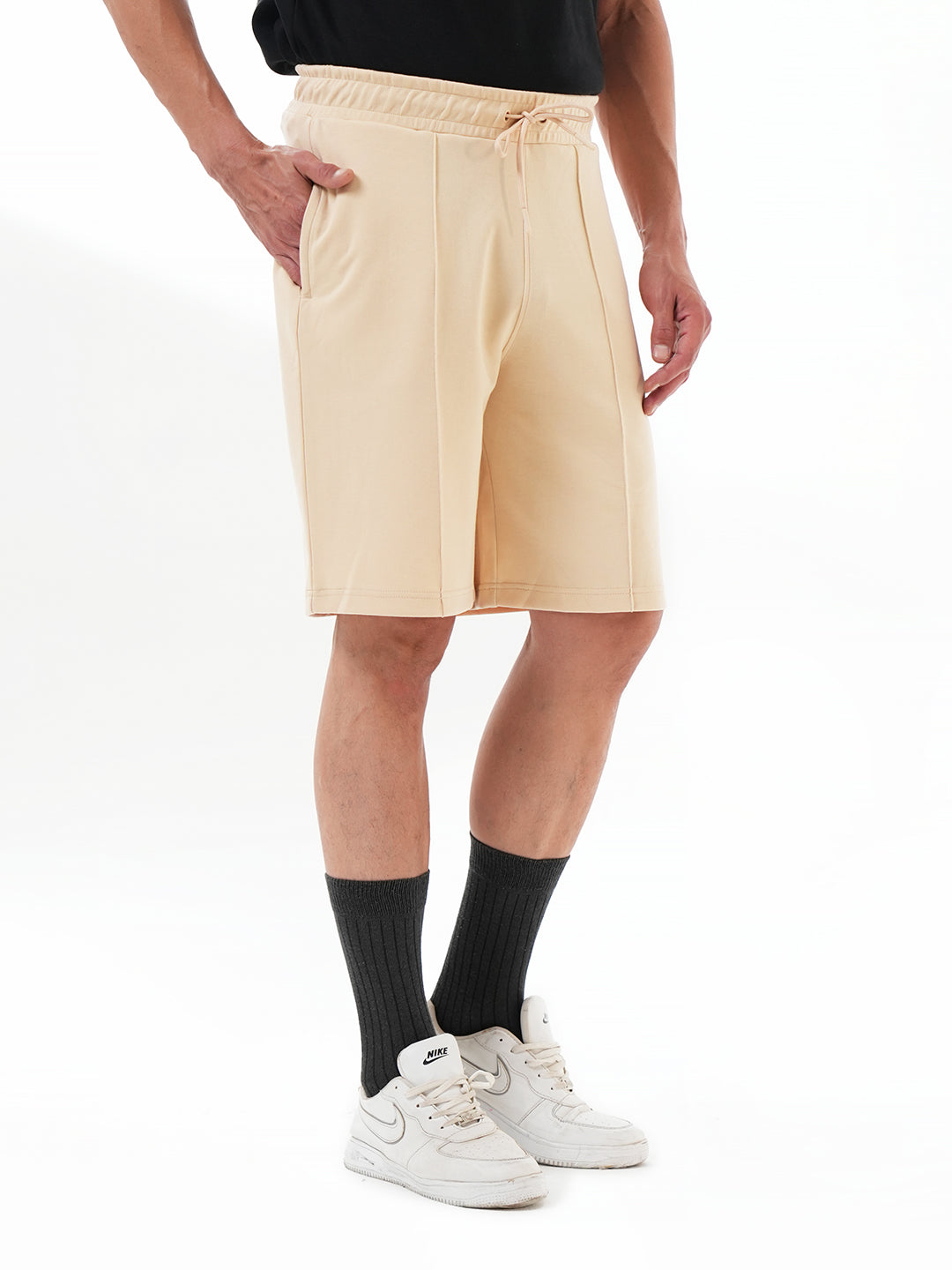 Beige Shorts for Men – Stylish Gym & Casual Wear