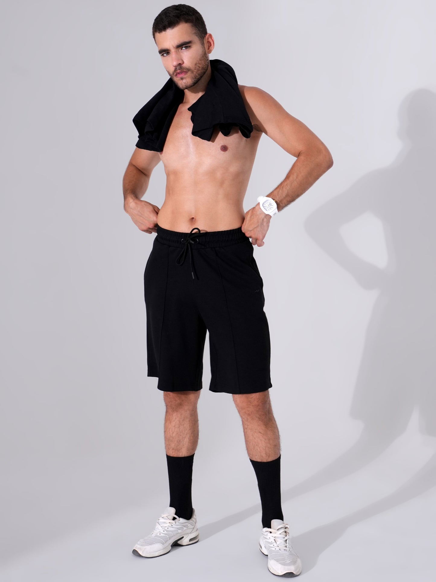 Black Shorts for Men – Stylish Gym & Casual Wear