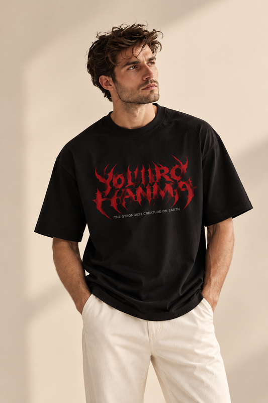 Oversized Black Unisex T-Shirt