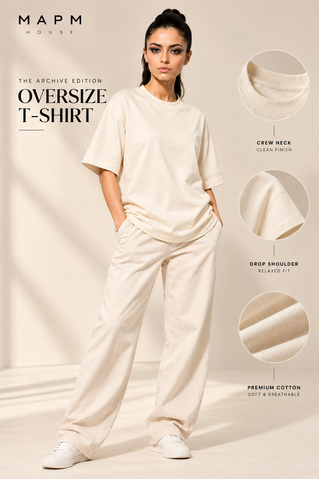 Oversized Unisex T-Shirt | Relaxed Fit Style – MAPM
