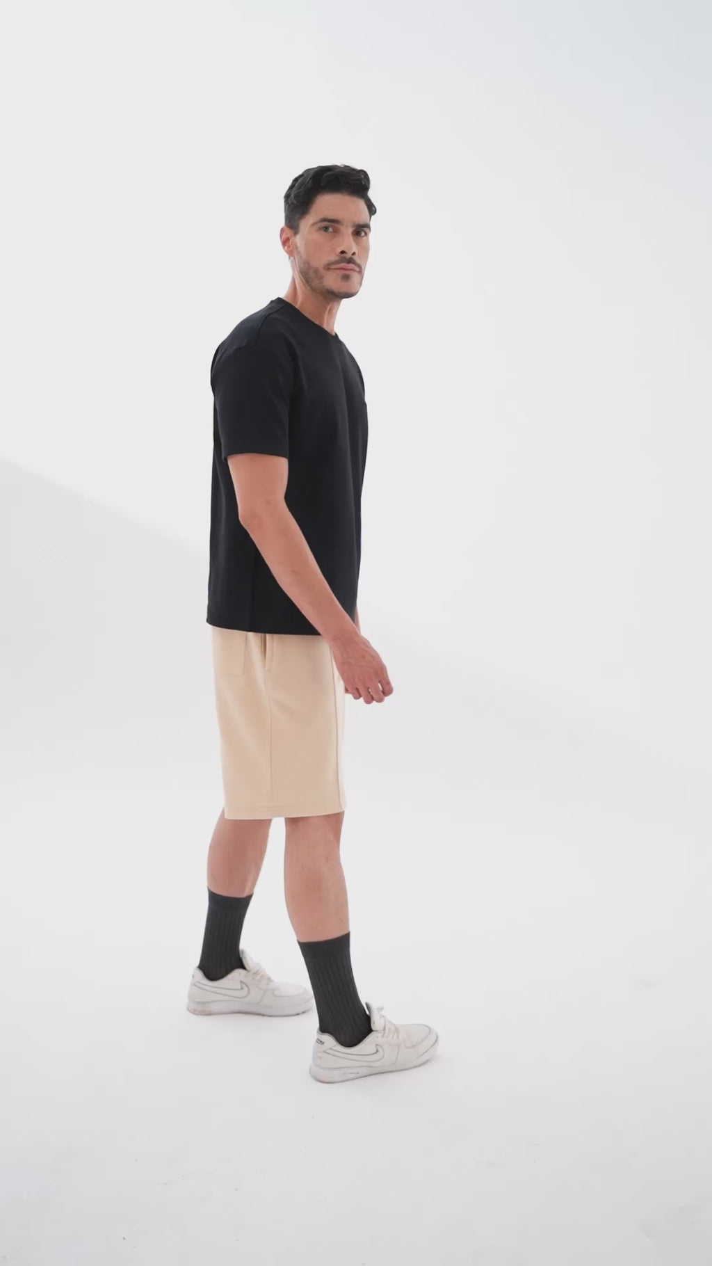 Beige Shorts for Men – Stylish Gym & Casual Wear